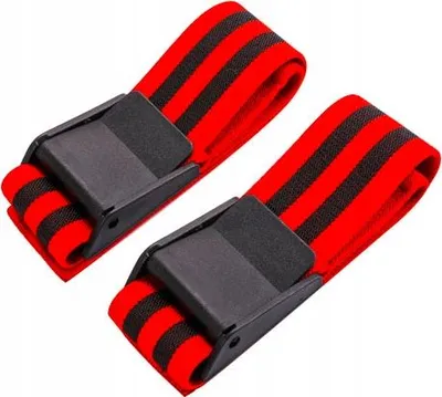 Produktbild von Widerstandsbänder 2er Set für Okklusionstraining, Krafttraining, mit Schnallenverstellung, 90 cm Länge, 30-86 cm Umfang