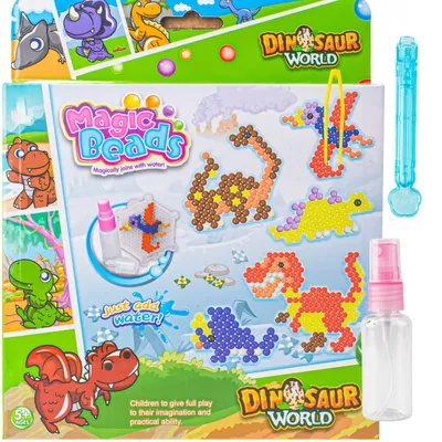 Produktbild von Dino Magic Beads Set, Kreatives Wasserkügelchen-Set für Kinder, Bastelset, Wasserkugeln, Basteln, Pädagogisches Spielzeug
