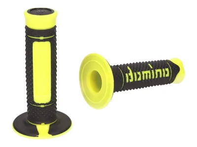 Produktbild von Griffgummis DOMINO Off-Road Griffe Satz A260 schwarz / neongelb Mofa Roller ATV