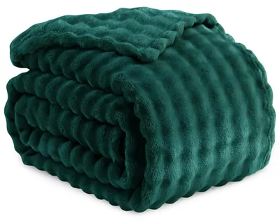 Imagen del producto de Omgoods - Manta tipo burbuja, 150x200 cm - Verde oscuro