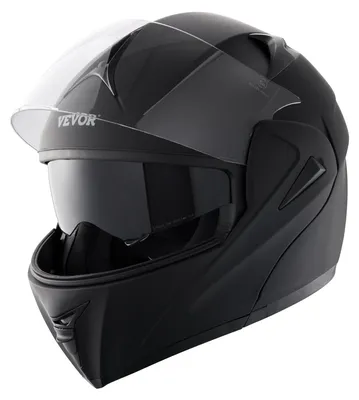 Image de VEVOR casque de moto sans masque taille du casque 59-60 cm, casques ABS haute densité & communication Bluetooth & verres interchangeables taille L homologué DOT casque de motocross confortable, pour les jeunes et les adultes