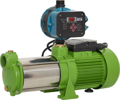Produktbild von CHM GmbH® Gartenpumpe mit Druckschalter Wasserpumpe, Kreiselpumpe Edelstahl 5,5 Bar 8000 L/h