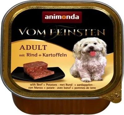 Obrázek produktu pro animonda Vom Feinsten with beef + potatoes, Dospělý jedinec, Hovězí, Brambor, 150 g, Bez sóji