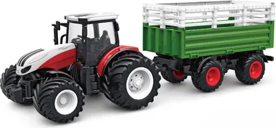 Produktbild von Amewi RC traktor s prepravníkom hospodárskych zvierat LiIon 500mAh biely/6+