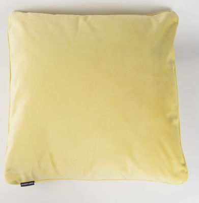 SCHÖNER LEBEN. Samtkissen gelb 70x70cm