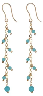 Obrázok produktu pre Pozlátené náušnice s turquoise AL5092.01.069