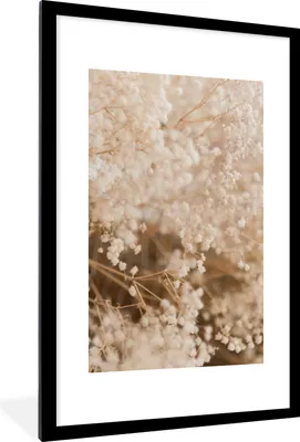 Produktbild von MuchoWow® Gerahmtes Poster Pampasgras - Pflanze - Natur 60x90 cm - Poster mit Schwarzem Bilderrahmen Wandposter Rahmen Foto Bilder - Dekoration - Wandposter Wohnzimmer - Hochwertig