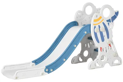 Immagine prodotto di Scivolo da interno per bambini - Colore: blu | Dimensioni: 46,5 x 157 x 80 cm