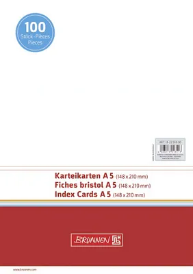 Produktbild von Brunnen 2250000, Weiß, 148 mm, 210 mm, 100 Stück(e)