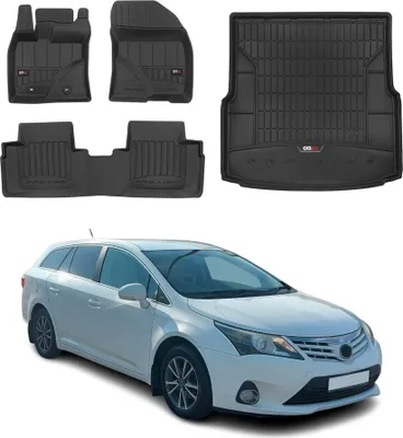 Obrázok produktu pre Sada podlahových rohoží a vložiek do kufra OMAC pre Toyotu Avensis 2009-2018 guma TPE 4x
