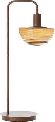 Produktbild von Light & Living - tischlampe - Baylie - braun - glas metall - schreibtischlampe - E27 - 1891152