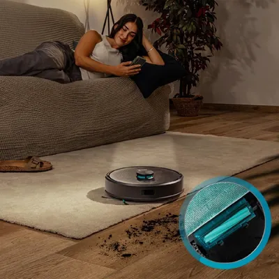 Zdjęcie produktu dla Cecotec Conga Y50 X-Treme, Bez worka, Czarny, Okrągły, Bez worka, Ładowanie, 3 l