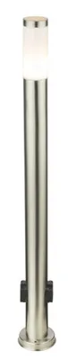 Immagine prodotto di Globo Lighting lampada da esterno in acciaio inox, plastica opaca, IP44, con 2 prese nella base, ø: 131mm, H: 1100mm, excl. 1x E27 23W 230V