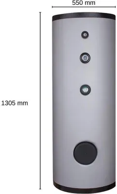 Produktbild von Evenes Warmwasserspeicher DSFI 200 Edelstahl 2 Wärmetauscher 189 L Solarspeicher