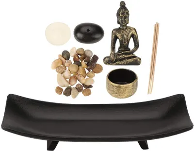 Productafbeelding van Boeddha beeld, meditatie decoratief item voor thuis en tuin Zen sfeer, houder voor kaarsen en wierookstokjes