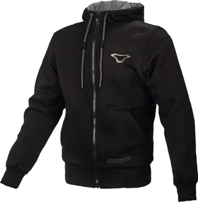 Immagine prodotto di Felpa con cappuccio e zip Macna Nuclone per motociclisti, nera, XL