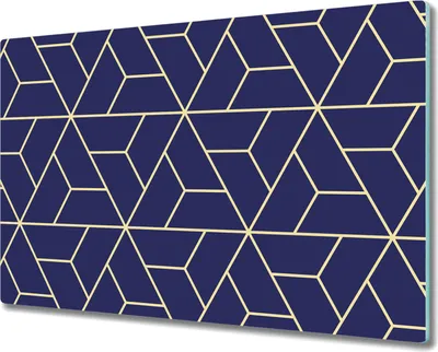 Produktbild von Glas-Herdabdeckplatte Glaskeramikkochfeld-Abdeckung Spritzschutz - 80x52 cm - Geometrisches Muster