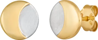 Produktbild von cai Ohrstecker 925/- Sterling Silber bicolor Mondzyklus Luna