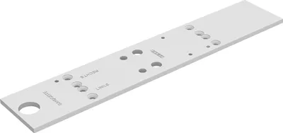 Produktbild von GEZE - Montageplatte Weiß - für Gleitschienen-Türschließer TS3000V - 1400-0006