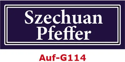 Produktbild von 100 Stück Gewürzaufkleber Szechuan Pfeffer 40x16mm Gewürzetiketten Sticker Lebensmittel (Auf-G114)