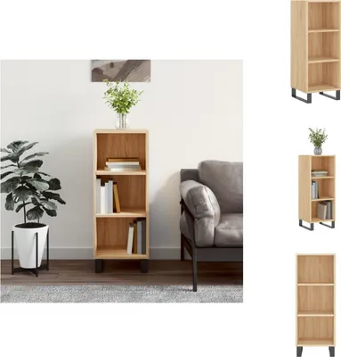 Produktbild von vidaXL Sideboard Sonoma-Eiche 34,5x32,5x90 cm Holzwerkstoff -  Sideboards