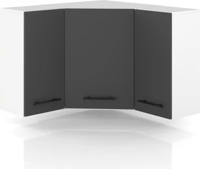 Zdjęcie produktu dla Szafka Kuchenna Wisząca Narożna Modułowa 90X90Cm Spremium Szary Mat