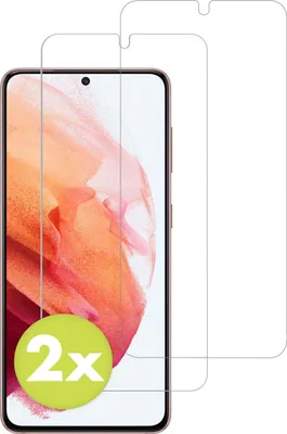 Immagine prodotto di Samsung Galaxy S21 Screenprotector: Pellicola protettiva in vetro Accezz 2 pack - Trasparente
