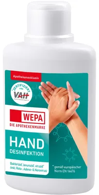 Produktbild von WEPA Handdesinfektion 1000 ml, 75 ml LOE