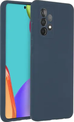 Zdjęcie produktu dla Accezz Liquid Silicone Backcover dla Samsung Galaxy A52(s) (5G/4G) - ciemnoniebieski