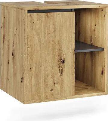 Zdjęcie produktu dla Szafka pod umywalkę Vicco Viola Artisan/szary 60 x 60 cm z otwartymi półkami, Model 54863