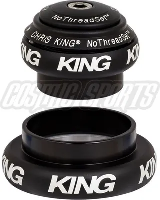 Image de Jeu de direction Chris King NoThreadSet Tapered, roulement en acier inoxydable, 1 1/8"-1.5", GripLock, EC34/28.6
