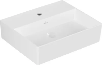 Immagine prodotto di Villeroy & Boch Memento 2.0 lavabo mural, 1 trou pour robinet, sans trop-plein, poli, 500x420mm, 4A225L01, 4A225L01