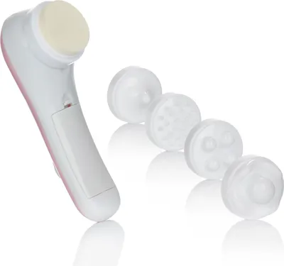 Produktbild von COM-FOUR® 6-teiliges Gesichtsmassageset - Massagegerät zur Entspannung und Reinigung des Gesichts mit 5 verschiedenen Aufsätzen und zwei Geschwindigkeitsstufen