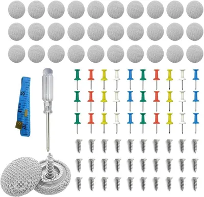 Productafbeelding van Dakhemel Reparatie Set - Hemel Klinknagels - Auto Interieur Reparatie - Compleet met Gereedschap - 30 stuks - Grijs