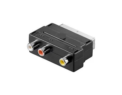 Image de Adaptateur transmédia ; connecteur péritel - 3x RCA, V 49 i
