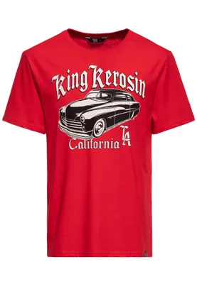 Produktbild von King Kerosin T-Shirt - California Greaser Rot XXL