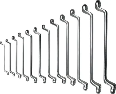 Zdjęcie produktu dla Zestaw kluczy płasko-oczkowych SW, 6-32 mm, z odsadzeniem, 12-częściowy 01512L