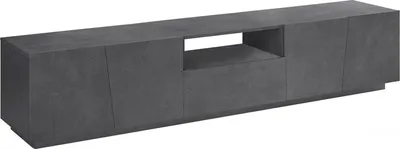 Produktbild von Fernsehschrank Dlori, Niedriges Sideboard für Wohnzimmer, Sockel für TV-Möbel, 100 %  Italy, cm 220x43h46, Schiefer