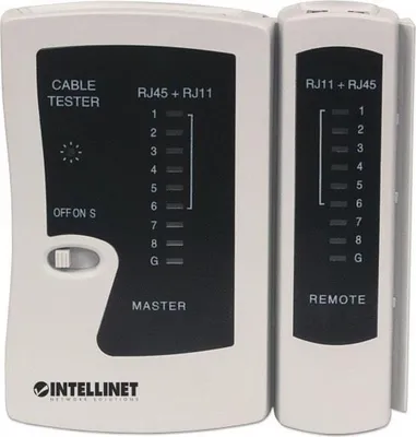 Image de Intellinet Testeur de câbles RJ45 RJ12 RJ11 (780087)