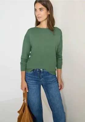 Produktbild von Cecil Rundkragen Langarmshirt für Damen