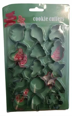 Produktbild von Ausstecher Set Stern Weihnachten 15 Stück Edelstahl