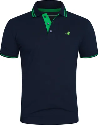 Produktbild von Rello & Reese Herren Poloshirt RRSALTILLO Herren Kurzarm Polo-Hemd T-Shirt in Piqué-Qualität