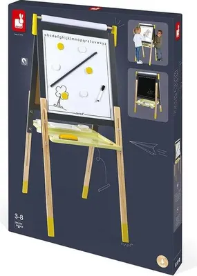 Immagine prodotto di Lavagna Janod con piedini regolabili grigio/giallo