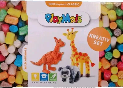 Obrázek produktu pro PLAYMAIS Kreativ Set CLASSIC WILD ANIMALS 1000 Playmais 160832