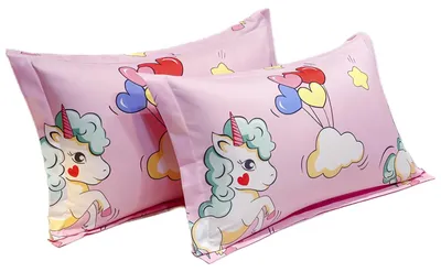 Image de Ensemble de 2 taies d'oreiller pour bébé, dimensions 50 x 75 cm, 100% coton