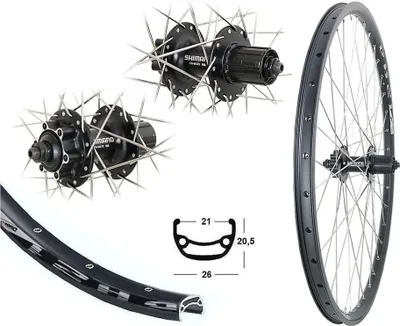 Produktbild von Bärwinkels Hinterrad 28 / 29 Zoll Hohlkammer 21-622 Disc Shimano M525 6-Loch 8,-9,-10 fach
