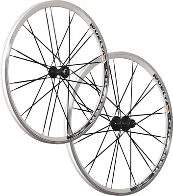 Zdjęcie produktu dla Zestaw kół 26 cali, rower crossowy, model x II, szprychy proste, piasta Shimano Altus RM40, kolor biały, hamulce V-brake