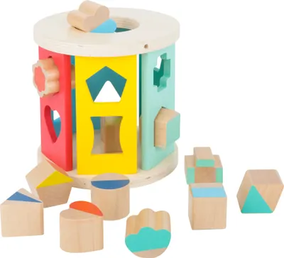 Produktbild von Small Foot 11107 Steckwürfel Holzrolle, 13-teilig (1 Set)
