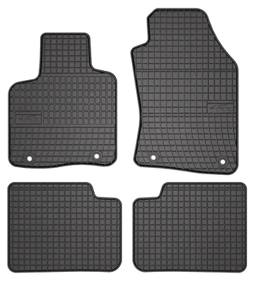 Produktbild von Gummi-Fußmatten für Lancia Ypsilion III 2012-2024 (Schrägheck) – 4-tlg, Schwarz, passgenau