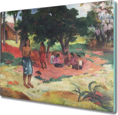 Produktbild von Coloray Schneidebrett Herdabdeckplatte 60x52 cm Kochplattenabdeckung Hackbrett Küchenbrett - Geflüsterte Worte von Gauguin